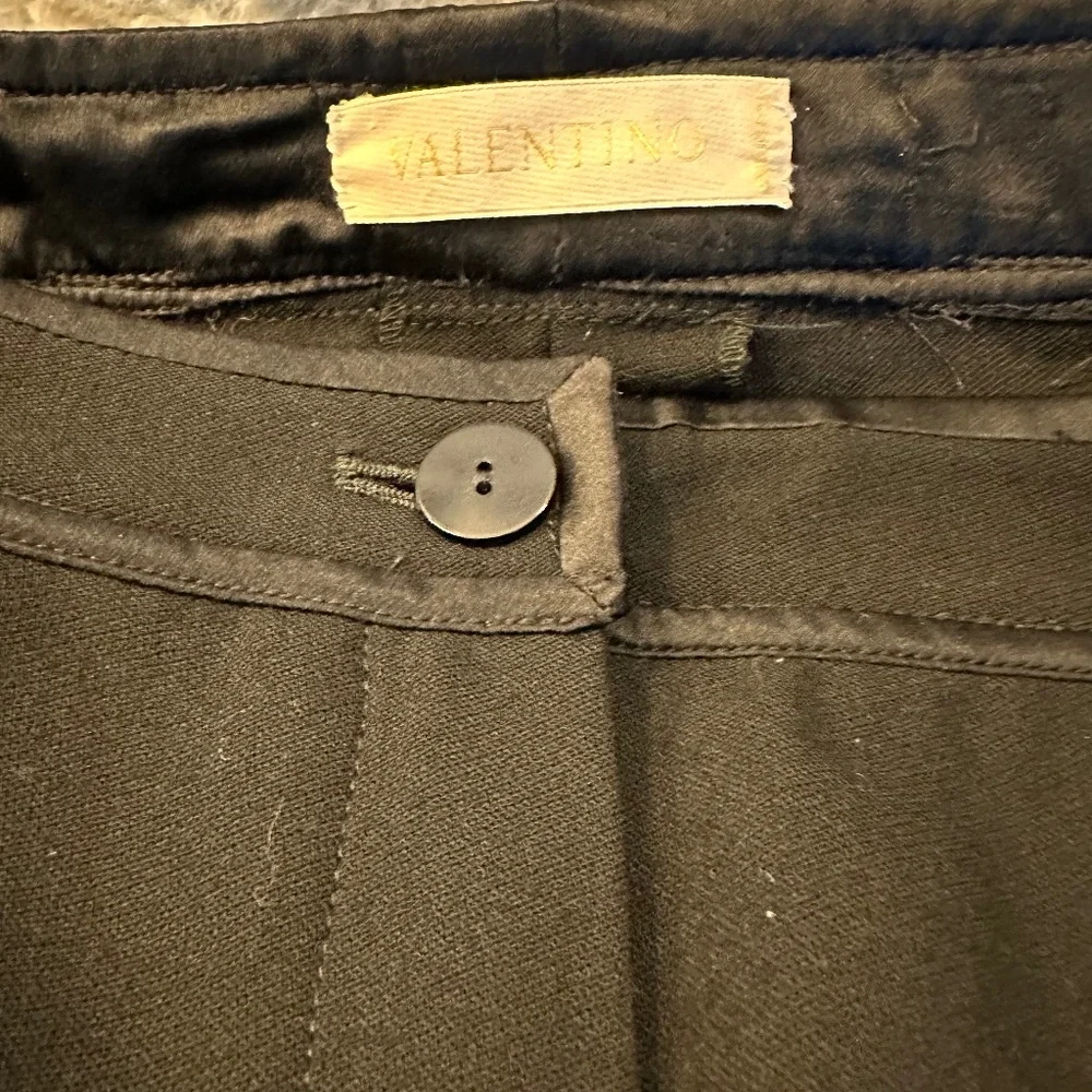 "BLACK FRIDAY SPECIAL" BLACK CREPE TUXEDO SLACKS - Picture 2 of 7